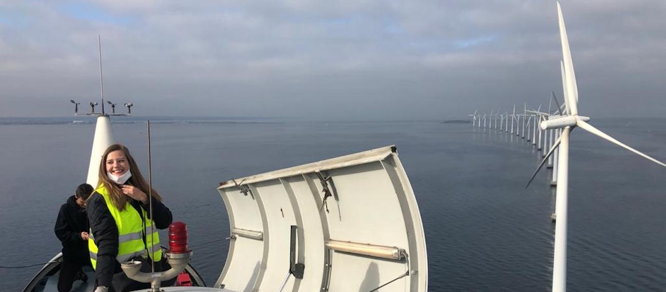 Submariner in action! We joined the united demonstration pilot and climbed an offshore wind farm in Denmark