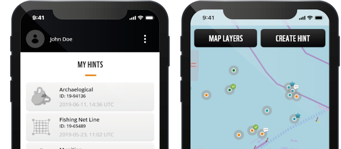 two apps showing maps