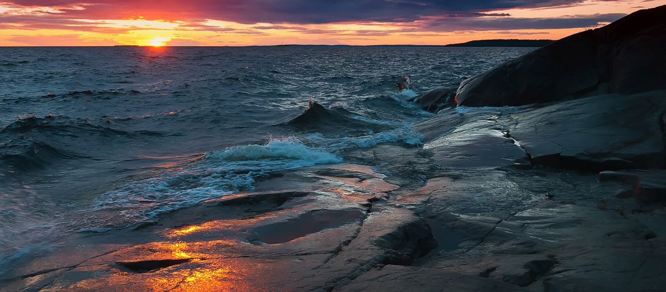 Seashore and waves